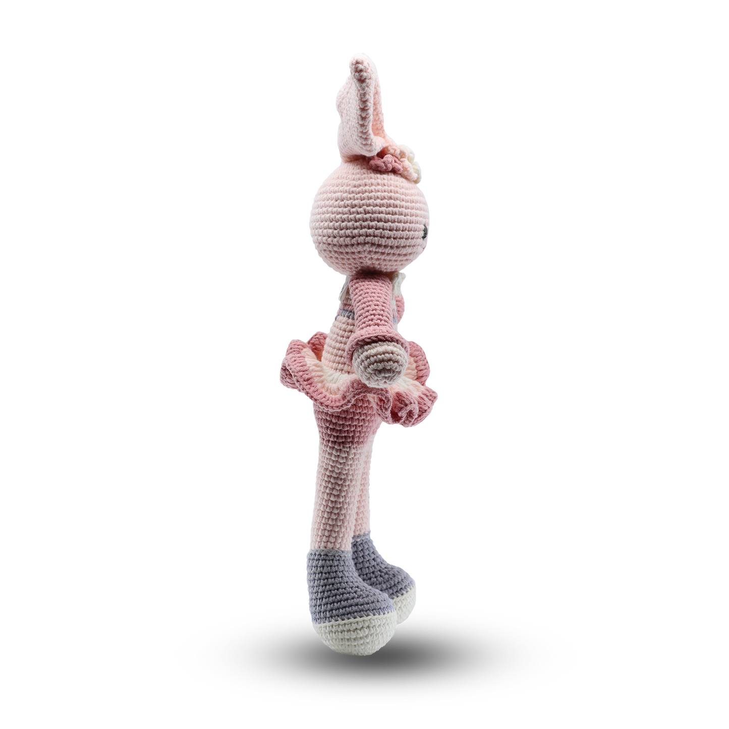 Bunny soft toy side view