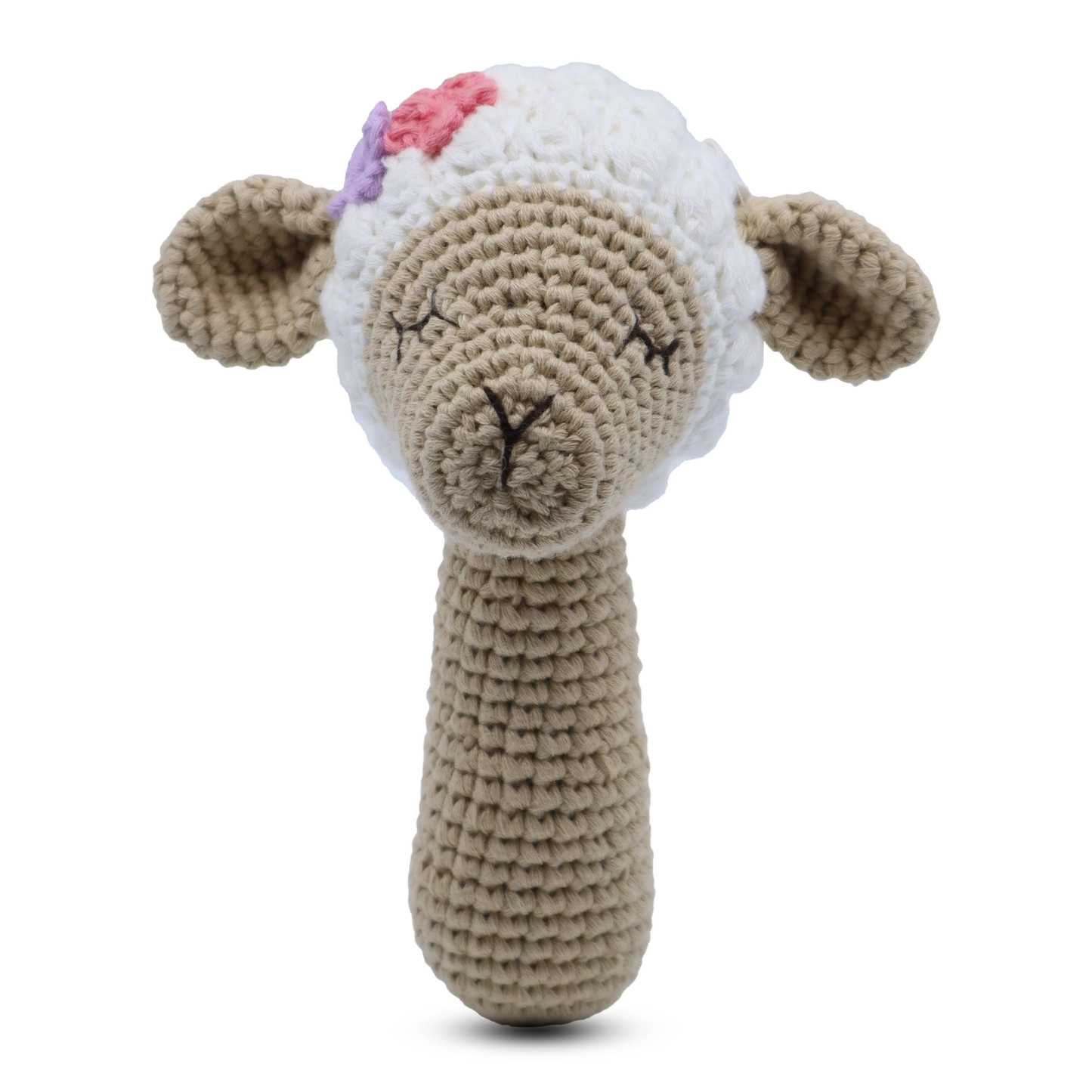 lamb rattle toy