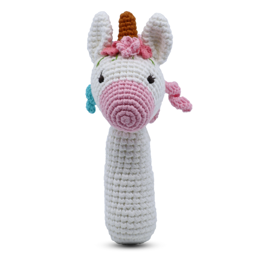 unicorn rattle toy