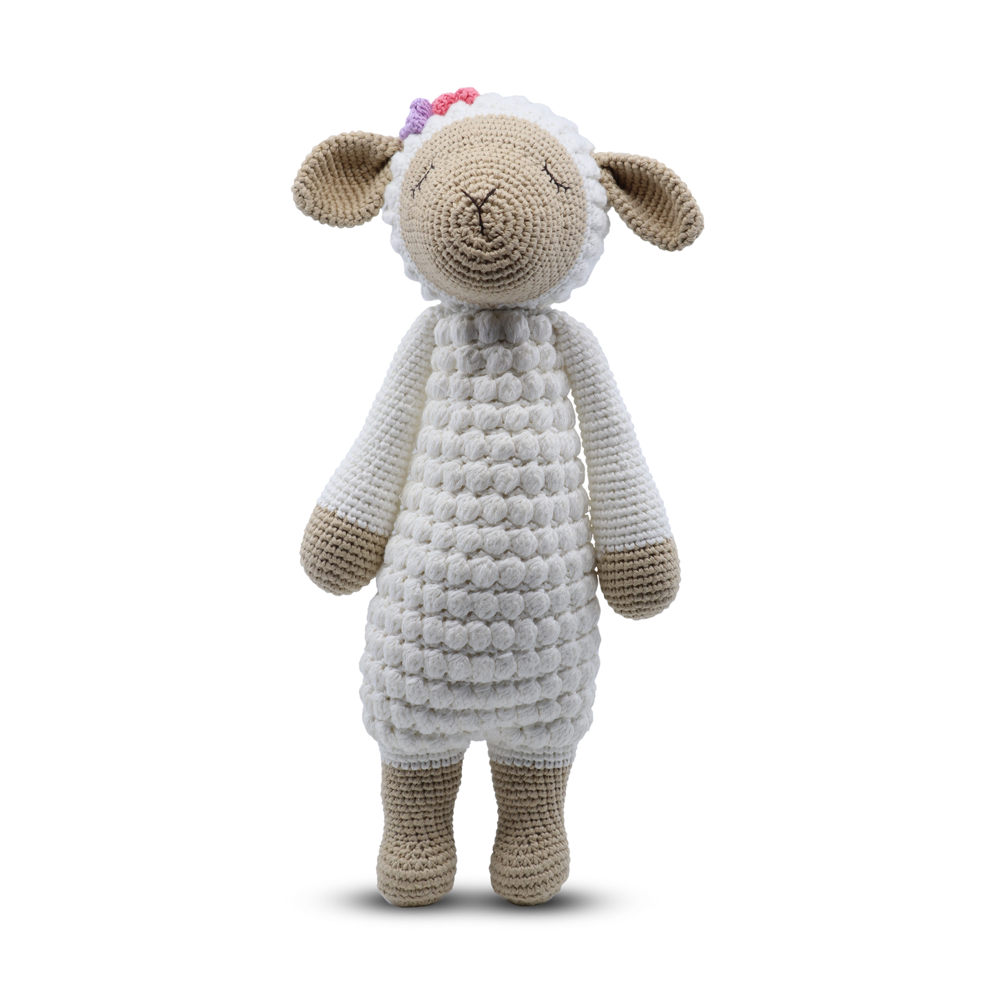 large stuffed lamb toy