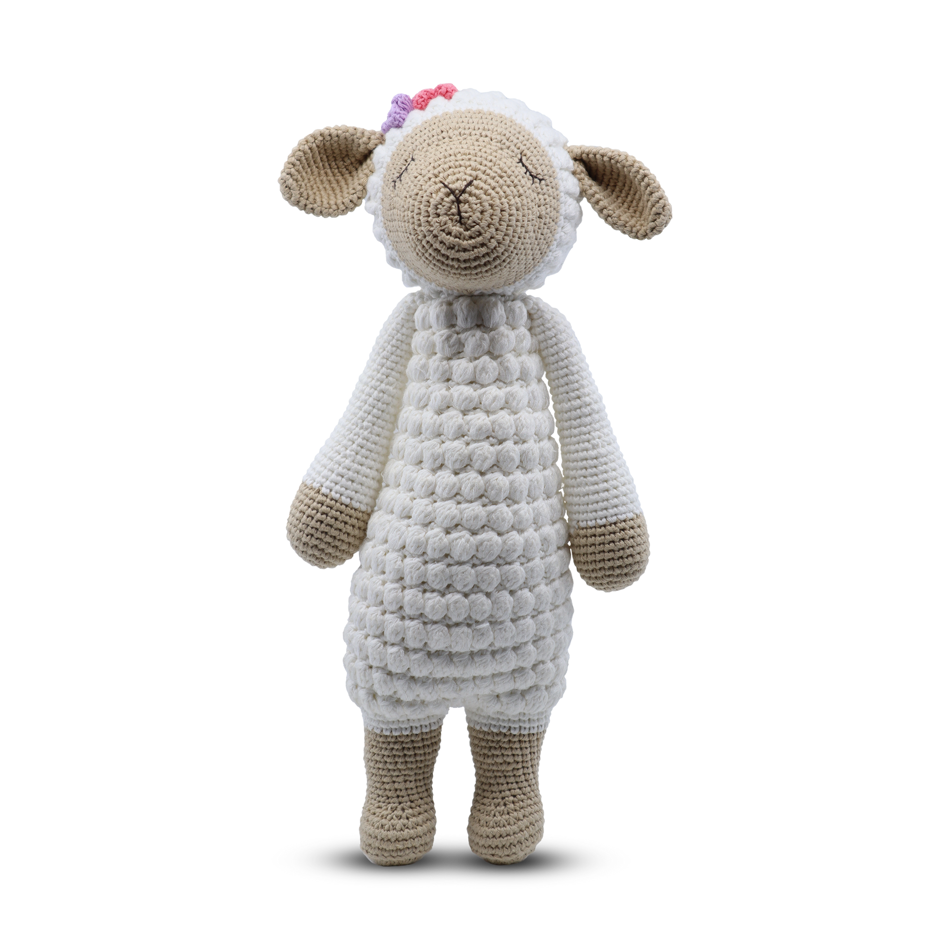 large stuffed lamb toy