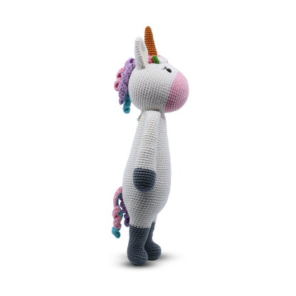 large unicorn toy side view