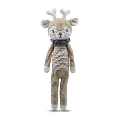 slim crochet reindeer toy